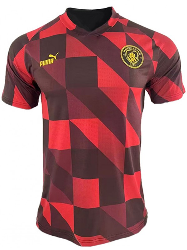 Manchester United maillot d'entraînement d'avant-match uniforme de football maillot de sport rouge pour hommes kit de football haut chemise de sport 2023-2024